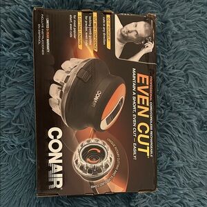 Conair Even Cut Men’s Grooming Hair Trimmer — Black & Orange